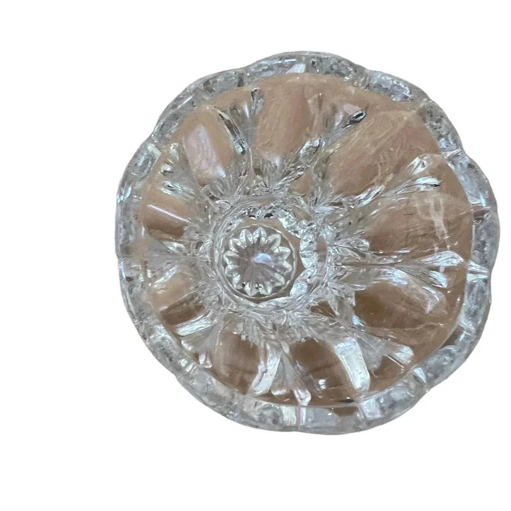 Vintage Cut‎ Glass Miniature Vase 3”